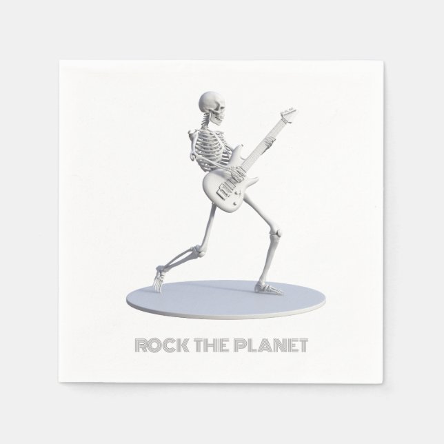 Servilleta De Papel Rock the Planet (Anverso)