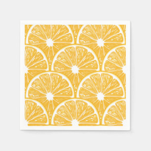 Servilleta De Papel rodajas de naranja, diseño de patrones de frutas 