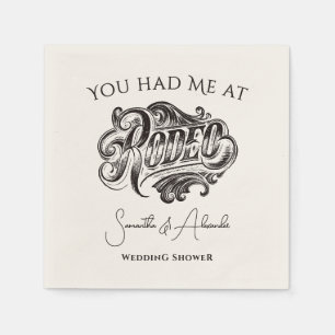 Servilleta De Papel Rodeo de cosecha occidental Ducha de parejas de no