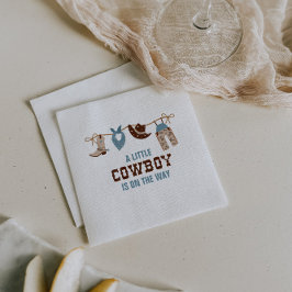 Servilleta De Papel Rodeo de Western Cowboy Baby Shower Napkins