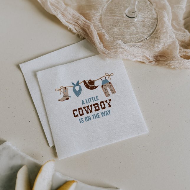 Servilleta De Papel Rodeo de Western Cowboy Baby Shower Napkins (Subido por el creador)