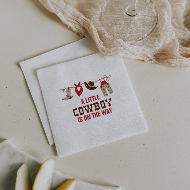 Servilleta De Papel Rodeo Western Cowboy Baby Shower Paper Placa Napk (Subido por el creador)
