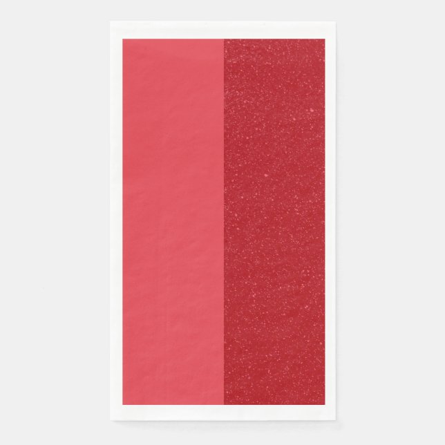 Servilleta de papel roja personalizada de doble pa (Anverso)