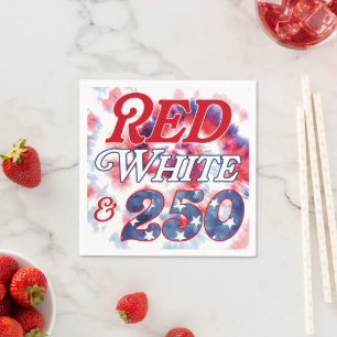 Servilleta De Papel Rojo Blanco & 250