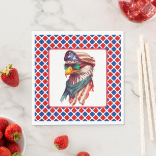 Servilleta De Papel Rojo Blanco Y Azul