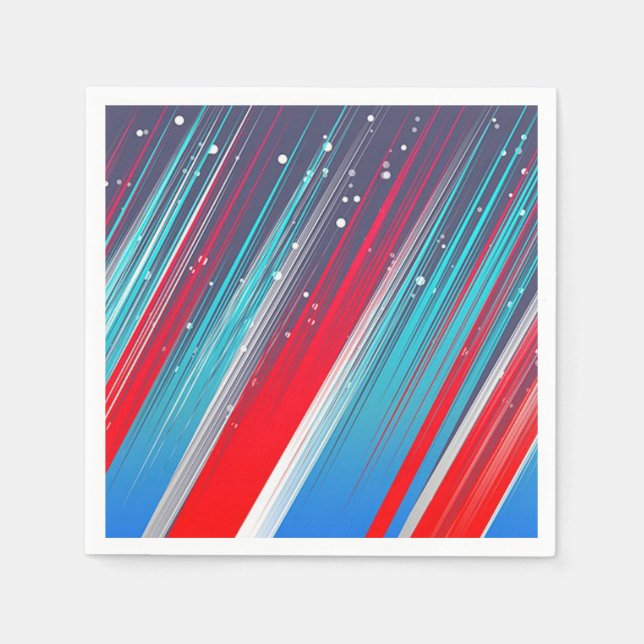 Servilleta De Papel Rojo, blanco y azul (Anverso)