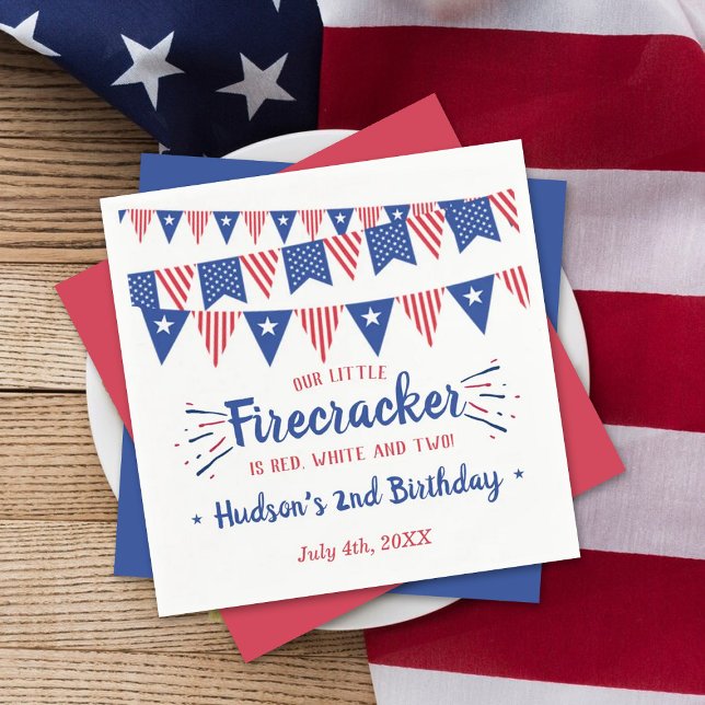 Servilleta De Papel ¡Rojo, Blanco y Dos! 4 De Julio De 2014 (Subido por el creador)