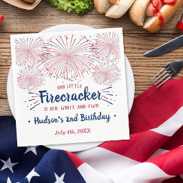 Servilleta De Papel ¡Rojo, Blanco y Dos! 4 De Julio De 2014