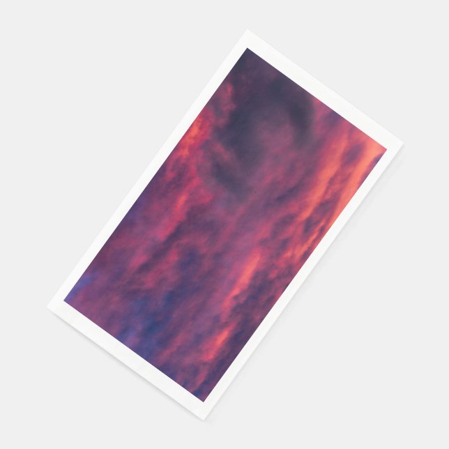 Servilleta De Papel rojo de agosto (Esquina)