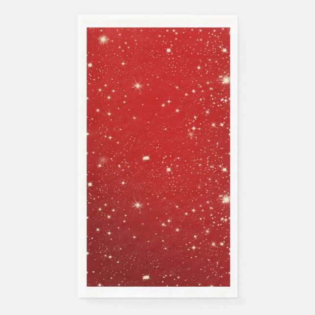 Servilleta De Papel Rojo de celebración (Anverso)