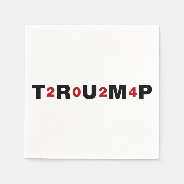 Servilleta De Papel Rojo de Trump 2024 (Anverso)