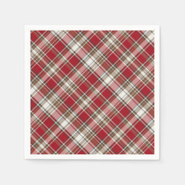 Servilleta De Papel Rojo, Mocha y Crema