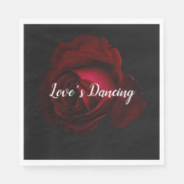 Servilleta De Papel Rojo, negro y rosa