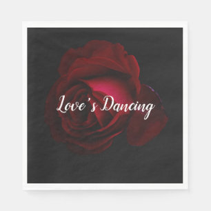 Servilleta De Papel Rojo, negro y rosa