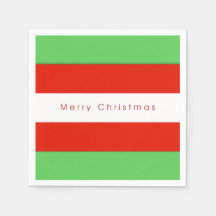Rojo y Verde audaz franjas Feliz Navidad