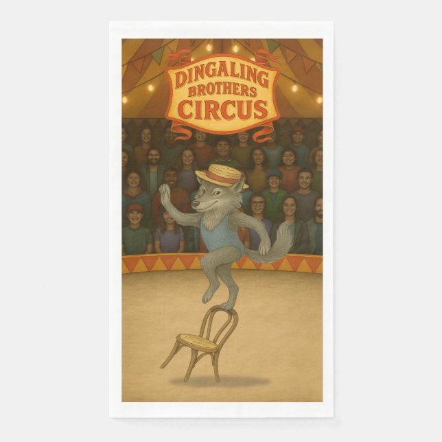 Servilleta De Papel Rolf wolf balancing act (Anverso)