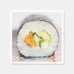 Servilleta De Papel Rollo de sushi Pescado y arroz