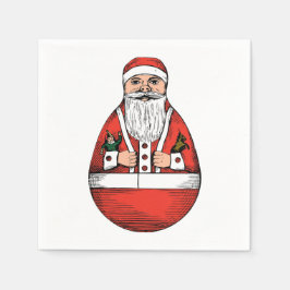 Servilleta De Papel Rolly Polly Santa Toy White Paper Napkin