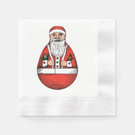Servilleta De Papel Rolly Polly Santa Toy White Paper Napkin