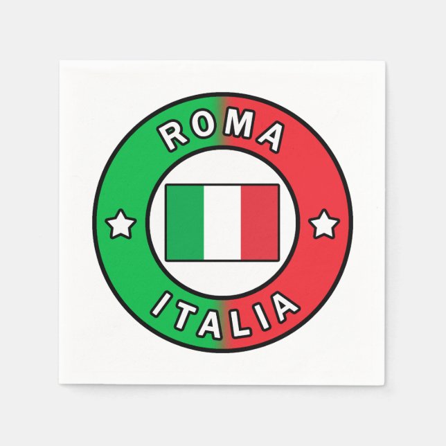 Servilleta De Papel Roma Italia (Anverso)