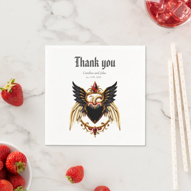 Servilleta De Papel Romance gótico, en las sombras del amor (In situ)