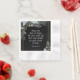 Servilleta De Papel Romanos 15:13 Dios de Esperanza te llena de Alegrí