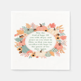 Servilleta De Papel Romanos 15:13 Otoño