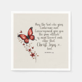 Servilleta De Papel Romanos 15:5 Biblia Verse Image