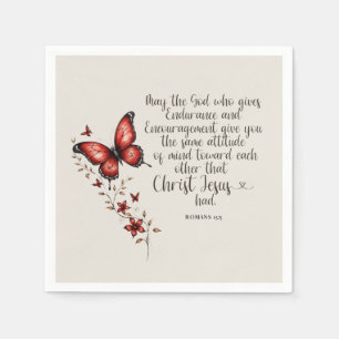 Servilleta De Papel Romanos 15:5 Biblia Verse Image