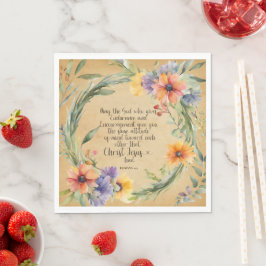 Servilleta De Papel Romanos 15:5 Biblia Verse Paper Napkins