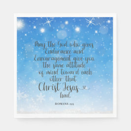 Servilleta De Papel Romanos 15:5 Biblia Verse Paper Napkins