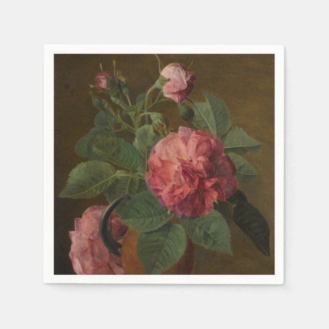 Servilleta De Papel Romantic Old English Roses (Anverso)