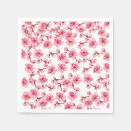 Servilleta De Papel Romantic pink Cherry blosson