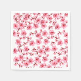 Servilleta De Papel Romantic pink Cherry blosson