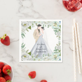 Servilleta De Papel Romantic Watercolor Wedding