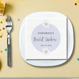 Servilleta De Papel Romántico Lilac Floral Bridal Luncheon