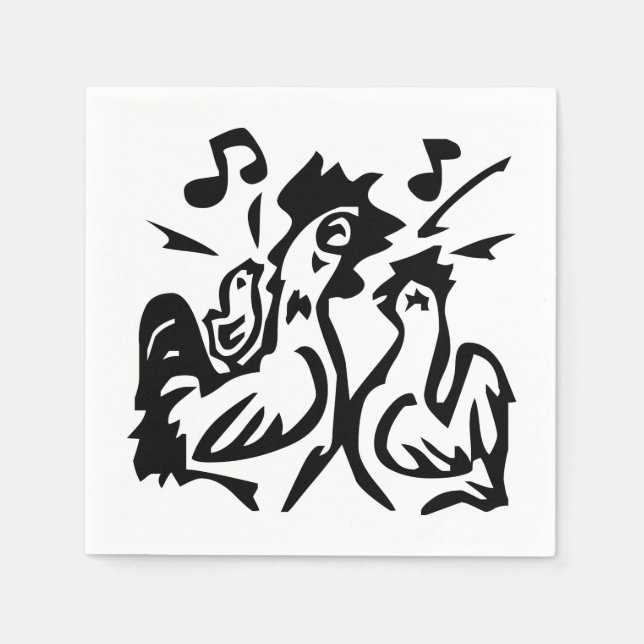 Servilleta De Papel Rooster (Anverso)