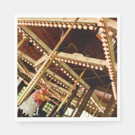 Servilleta De Papel Rooster de carrusel de época