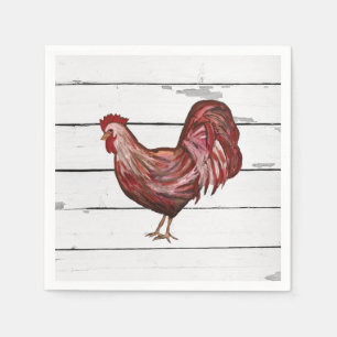 Servilleta De Papel Rooster Rooster Barnyard Fiesta Farmhouse Style