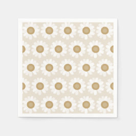 Servilleta De Papel Rooted & Blooming – Beige Chamomile