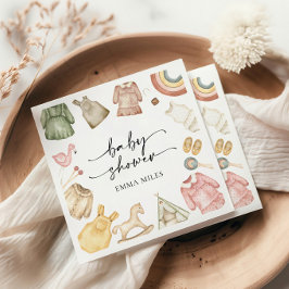 Servilleta De Papel Ropa chica Ropa Baby Shower