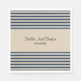 Servilleta De Papel Ropa de bandas azules clásicas