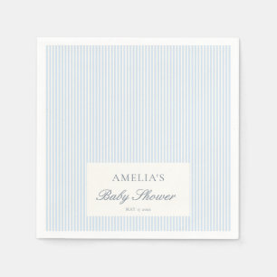 Servilleta De Papel Ropa de bebé azul blanco personalizada clásica Bab
