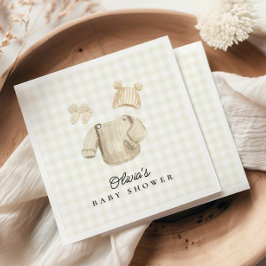 Servilleta De Papel Ropa de bebé de invierno Género Baby Shower neutra