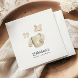 Servilleta De Papel Ropa de bebé de invierno Género Baby Shower neutra