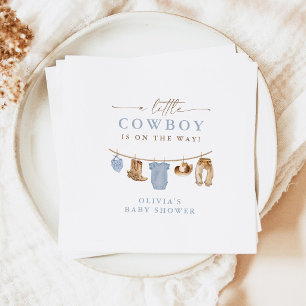 Servilleta De Papel Ropa de bebé niño vaquero Baby Shower