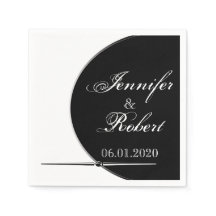 Ropa de Boda de color negro y blanco moderno