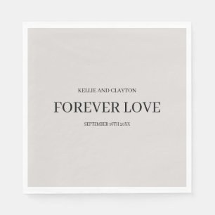 Servilleta De Papel Ropa de Boda simple gris