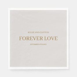 Servilleta De Papel Ropa de Boda simple gris