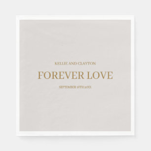 Servilleta De Papel Ropa de Boda simple gris